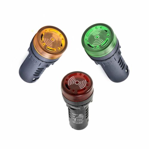 Led Flash Alarm Indicator Signal Lamp W Buzzer Beep 12/24/110/220v Ad16-22sm